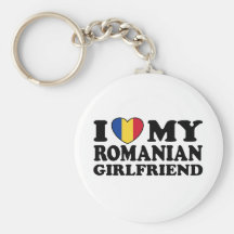 I Love My Romanian girlfriend Key Chains