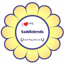 I Love My Saddlebreds (Multiple Horses) Cut Out