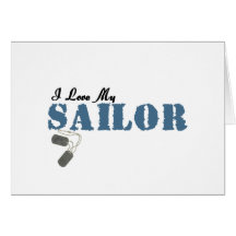 I Love My Sailor Card
