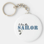 I Love My Sailor Key Chain