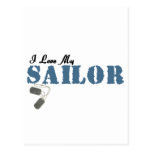 I Love My Sailor Postcards