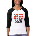 I Love My Sailor t-shirts
