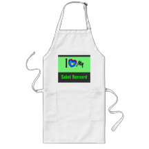 "I Love My Saint Bernard Apron"