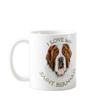 I Love my Saint Bernard Coffee Mug
