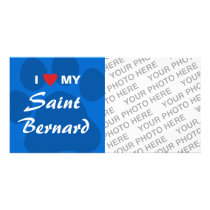 I Love My Saint Bernard Pawprint