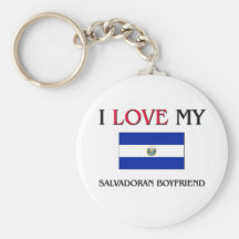 I Love My Salvadoran Boyfriend Keychain