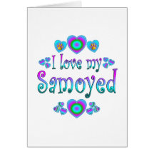 I Love My Samoyed Card