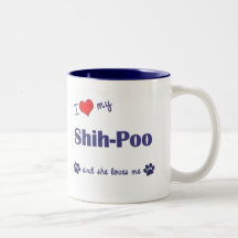 I Love My Shih-Poo (Female Dog) Mug