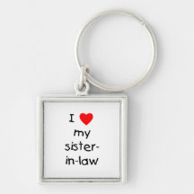 I Love My Sister-in-Law Keychain