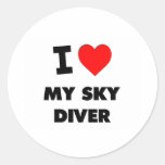 I love My Sky Diver Stickers
