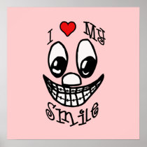 I Love My Smile Customizable Poster