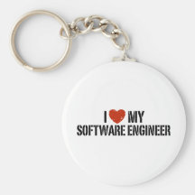 I Love My software Engineer Keychain