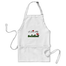 I Love My Soldier Tshirts and Gifts Aprons