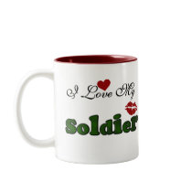 I Love My Soldier Tshirts and Gifts Coffee Mug