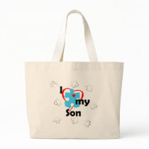 I Love My Son  - Autism Canvas Bag