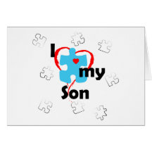 I Love My Son  - Autism Cards
