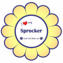 I Love My Sprocker (Female Dog) Photo Cutouts