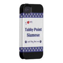 I Love My Tabby Point Siamese (Multiple Cats) Vibe iPhone 4 Cases