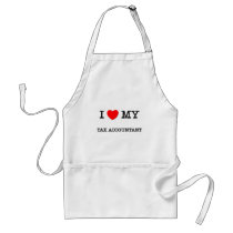 I Love My TAX ACCOUNTANT Apron
