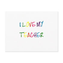 I Love My Teacher (thank you) Post Card