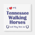 I Love My Tennessee Walking Horses (Multi Horses) Magnets