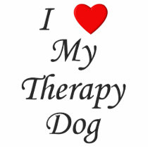 I Love My Therapy Dog Photo Cutouts