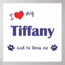 I Love My Tiffany (Male Cat) Posters