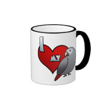 I Love my Timneh African Grey Mug