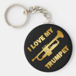 I LOVE MY TRUMPET KEYCHAIN