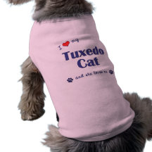 I Love My Tuxedo Cat (Female Cat) Pet Tee