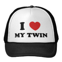 I Love My Twin Mesh Hat