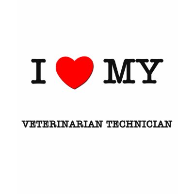 I Love My VETERINARIAN TECHNICIAN T-shirt by ilovemyshirt