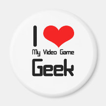 I love my video game geek fridge magnets