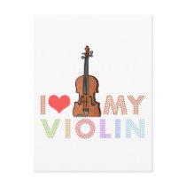 I Love My Violin Postcard
