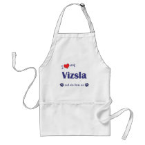 I Love My Vizsla (Female Dog) Aprons