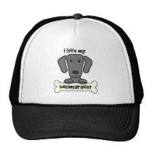I Love My Weimaraner Trucker Hats