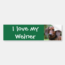 I love my Weiner Bumper Stickers