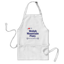 I Love My Welsh Mountain Pony (Female Pony) Aprons