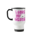 I Love My Westie Travel Mug