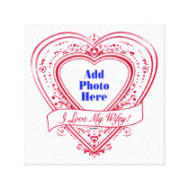 I Love My Wifey! - Photo Red Hearts canvas prints