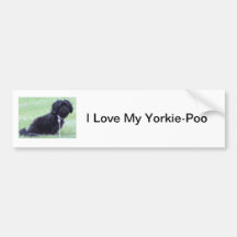 I Love My Yorkie-Poo Bumper Sticker