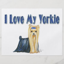I Love My Yorkie Yorkshire Terrier Flyer