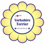 I Love My Yorkshire Terrier (Female Dog) Photo Sculptures