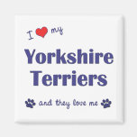 I Love My Yorkshire Terriers (Multiple Dogs) Magnets