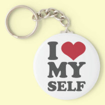 I Love Myself keychains