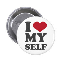 I Love Myself buttons