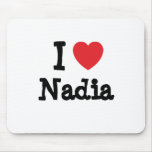 I love Nadia heart T-Shirt mousepads