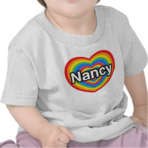 I love Nancy. I love you Nancy. Heart T-shirt