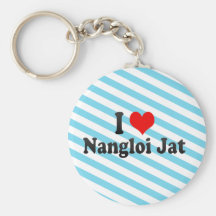 I Love Nangloi Jat, India Keychain