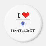 I Love Nantucket Massachusetts Magnets